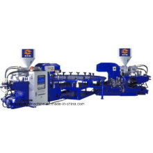(Rotary energy saving) Two Color TPR. PVC Soles Machine